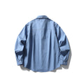 Tie Shirt Men Retro Versatile Commute Long Sleeve Shirt