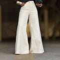 Casual White Flared Women's Jeans
