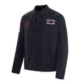 Washed medal embroidered long sleeved T-shirt