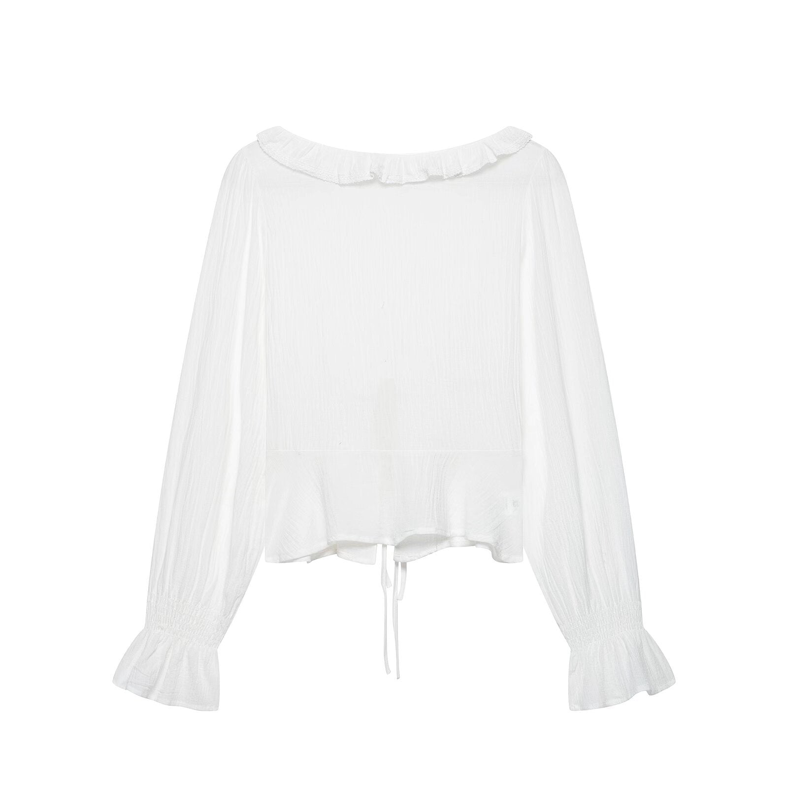 Summer casual V-neck lace women's shirt