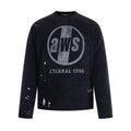 Letter printed long sleeved T-shirt loose casual top