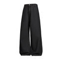Leopard Print Vintage Raw Denim Paris Button Jeans for Men, Autumn Street Style Straight Loose Long Pants