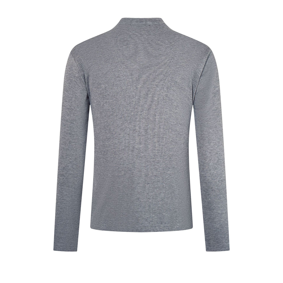Solid color slim fit base shirt long sleeved shirt