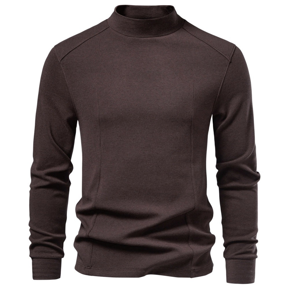 Long sleeved slim fit top for men