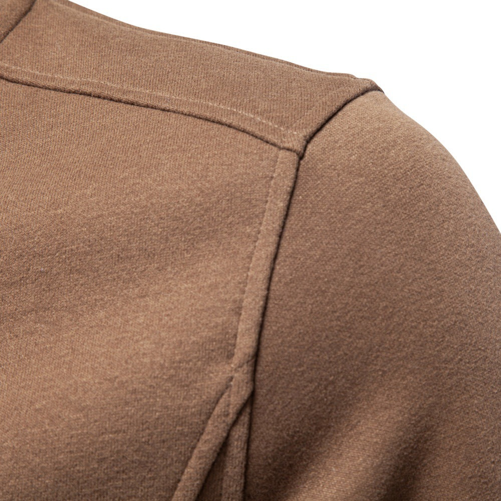 Men's standing collar hoodie