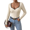 V-neck long sleeved jumpsuit