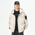 Casual Hooded Workwear Jacket for Men, Loose Fit, Spring and Autumn Fashion Style