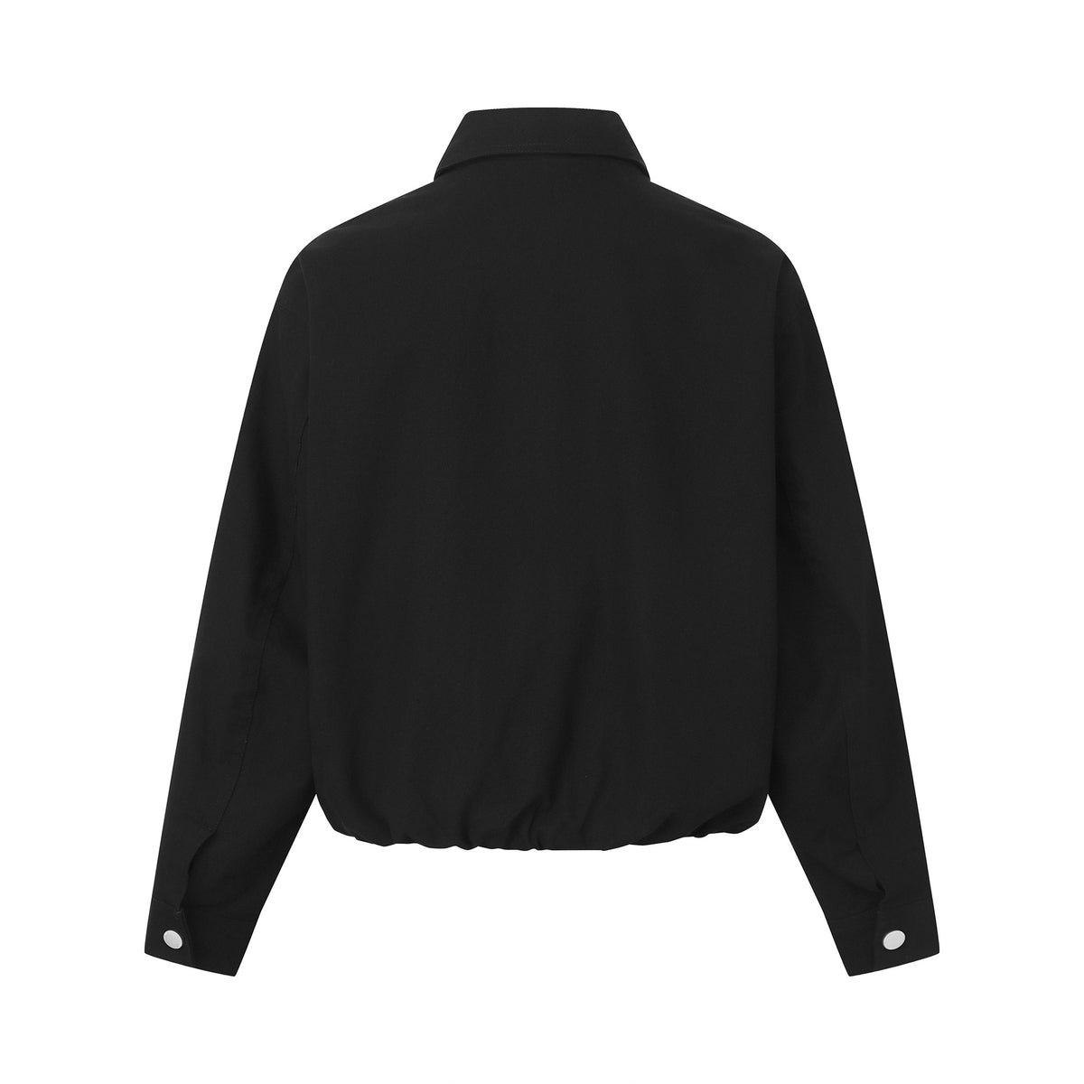 Simple Solid Color Short Jacket for Men, Casual Stylish Outerwear