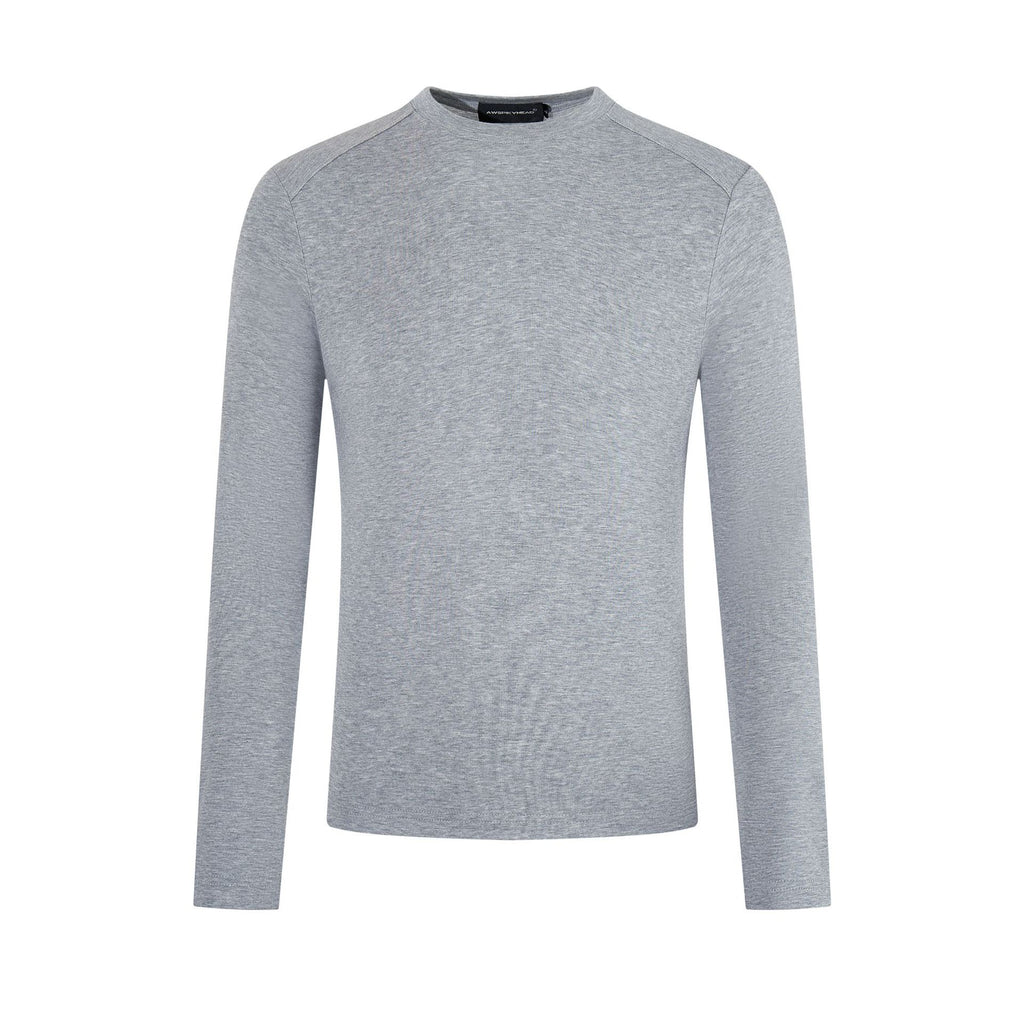 Lyocell slim fit long sleeved T-shirt