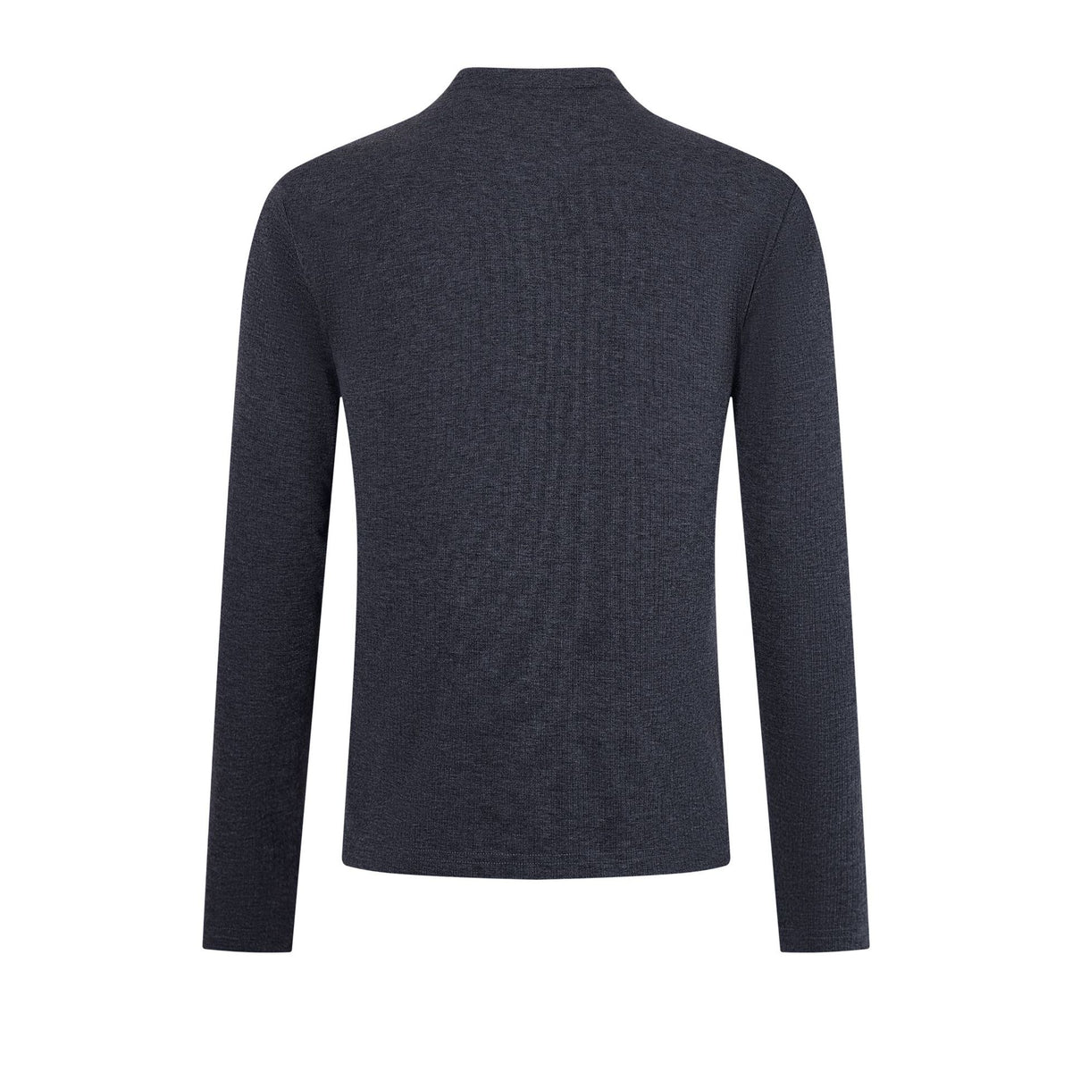Solid color slim fit base shirt long sleeved shirt