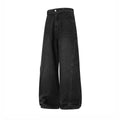 Loose Fit Paris Button Denim Pants Men Deconstructed Panel Washed Vintage  Baggy Trousers