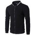 Men's Style Casual Sports Zipper Crew Neck Baseball Jacket