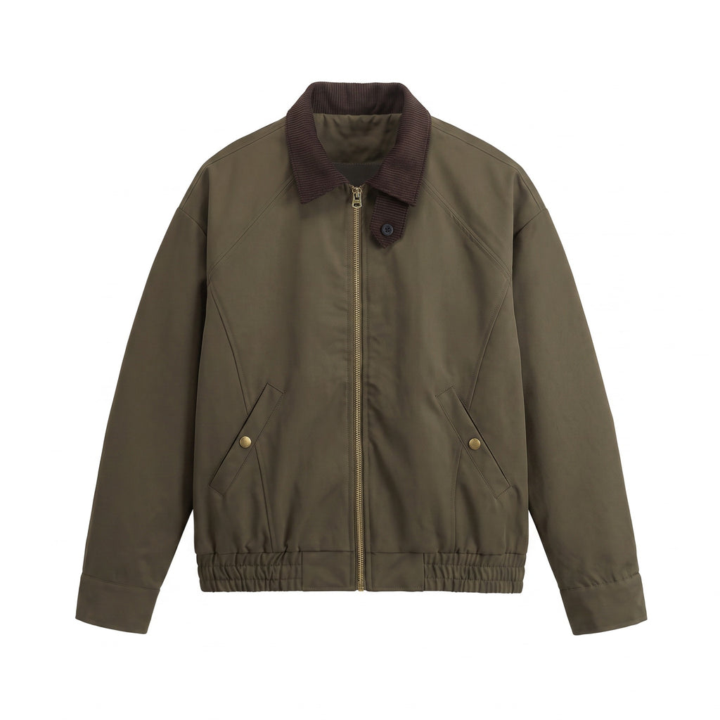 Collar Hunting Jacket Men's Vintage Casual Workwear Coat