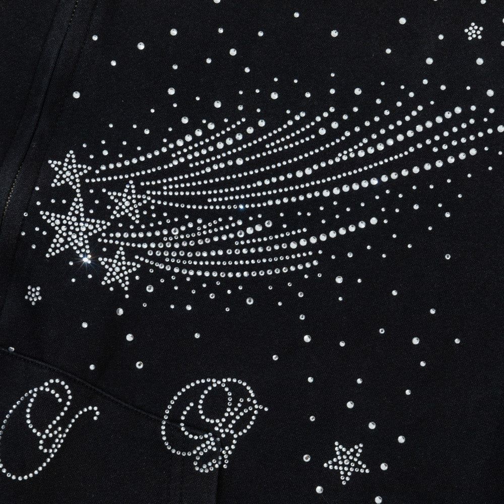 Starry Sky Hot Diamond Hooded Cardigan Sweatshirt