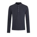 Solid color slim fit base shirt long sleeved shirt