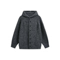 Hooded Cardigan Men's Simple Trendy Versatile Knit Jacket