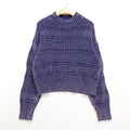 Round neck loose long sleeved sweater top