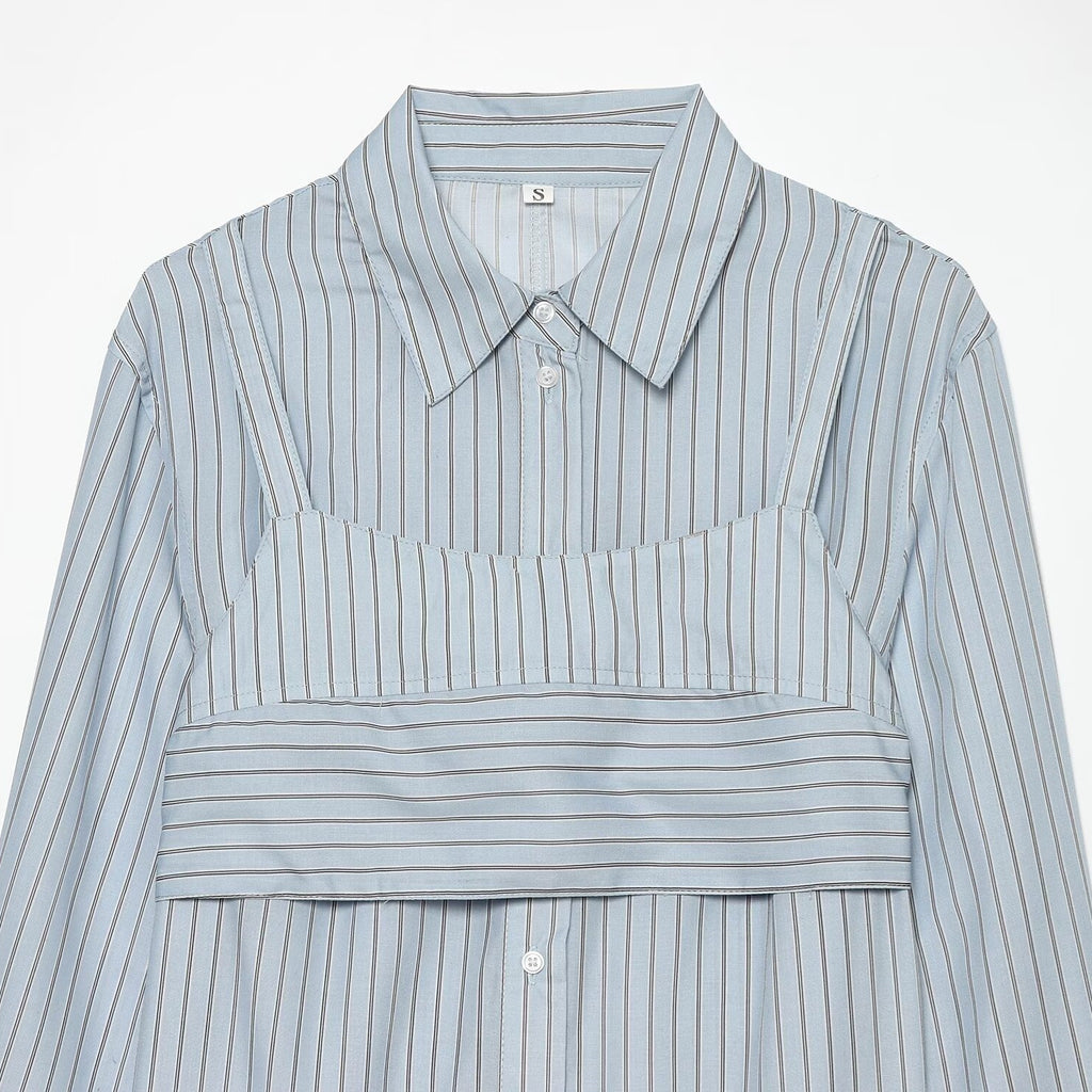 Loose layered long sleeved shirt