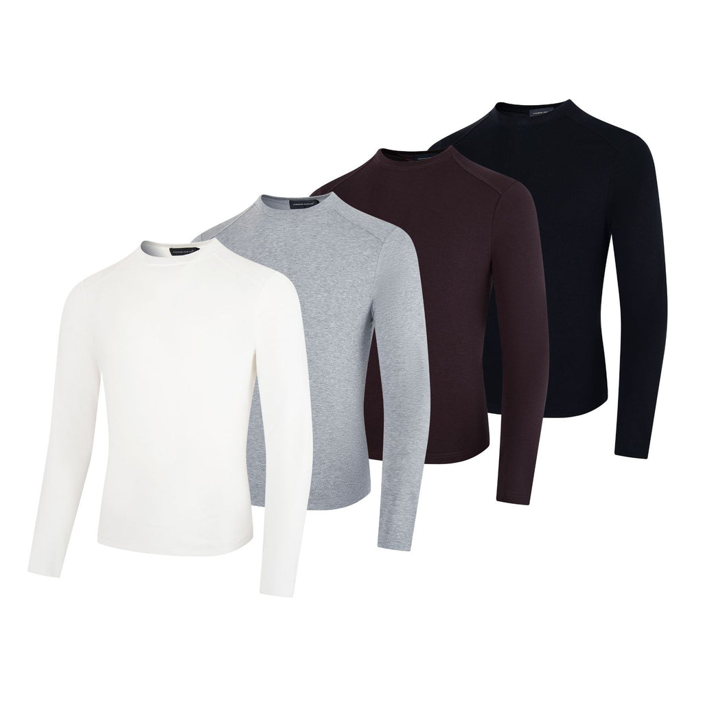 Lyocell slim fit long sleeved T-shirt