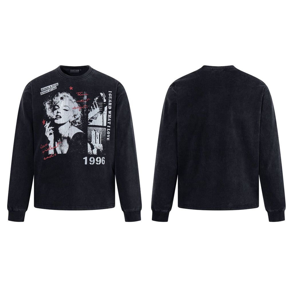 Marilyn Monroe printed vintage long sleeved t-shirt