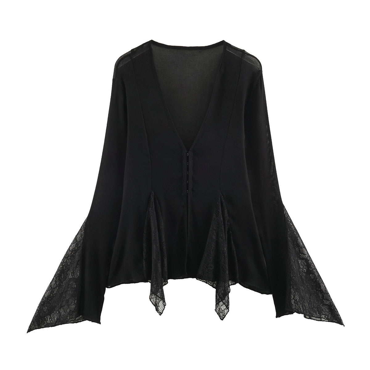Pure Desire Style Lace Splicing Top