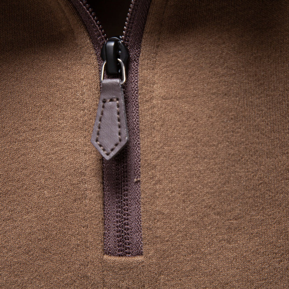 Men's standing collar hoodie