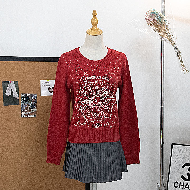 Star Embroidered Sweater