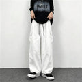 Summer Men's Fashion Loose Casual Versatile Multi-Pocket Color-Blocked Denim Pants Trendy