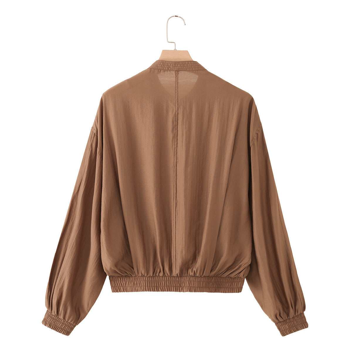 Simple long sleeved round neck hanging shirt